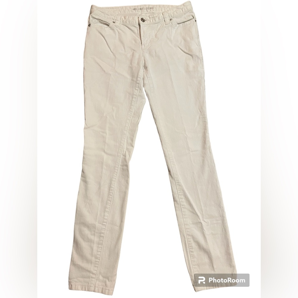 Micheal Kors White Straight Jeans